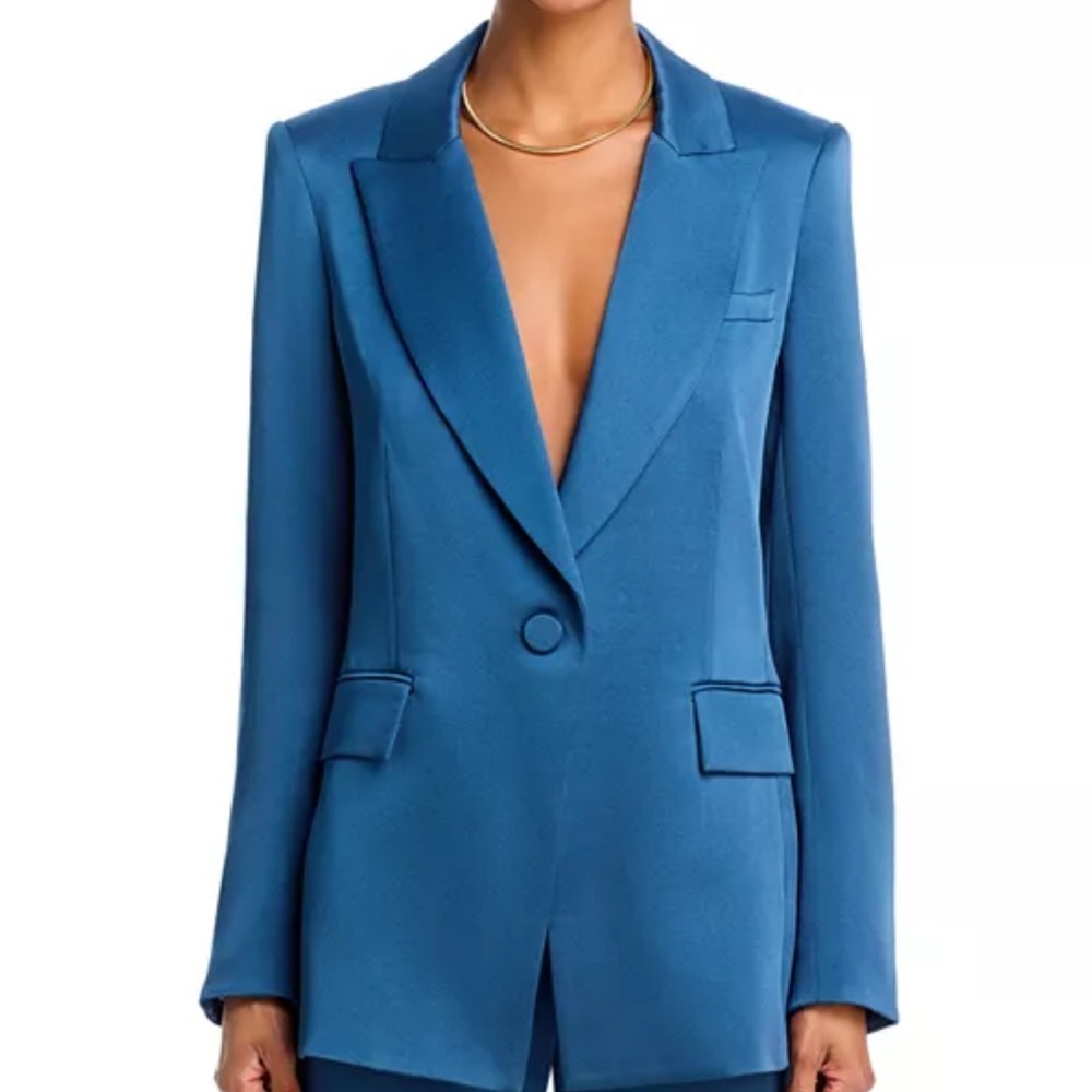 VERONICA BEARD
Long And Lean Dickey Jacket In Blue Stone Size 8